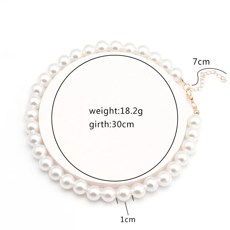 New Simple Imitation Freshwater Pearl Chain Necklace